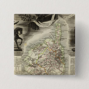 Bóton Quadrado 5.08cm Produtos locais de heróis, paisagens