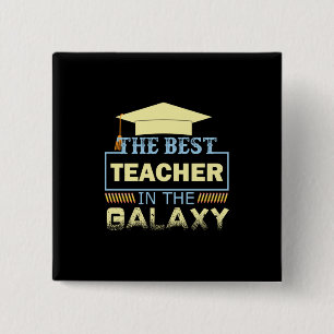 Bóton Quadrado 5.08cm Professor de presentes O Melhor Professor Da Gal