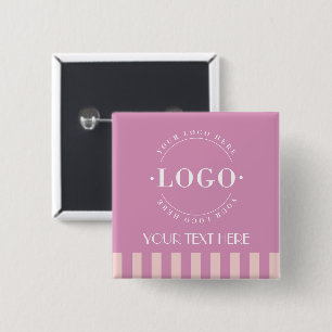 Bóton Quadrado 5.08cm Promoção comercial de logotipos colorido da empres