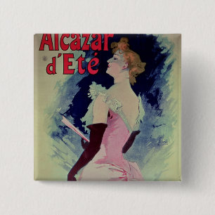 Bóton Quadrado 5.08cm Propaganda de poster do "d'Ete Alcazar "