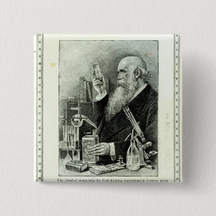 Bóton Quadrado 5.08cm Propaganda para 'o Cocoa de Cadbury