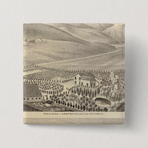 Bóton Quadrado 5.08cm Propriedades do Dyer, Hupers