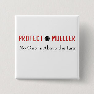 Bóton Quadrado 5.08cm Proteger Mueller Ninguém está acima do president