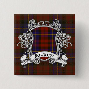 Bóton Quadrado 5.08cm Protetor do Tartan de Aitken