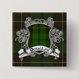Bóton Quadrado 5.08cm Protetor do Tartan de Douglas
