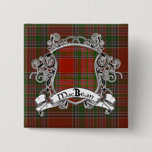 Bóton Quadrado 5.08cm Protetor do Tartan de MacBean