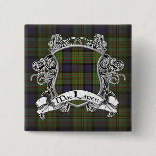 Bóton Quadrado 5.08cm Protetor do Tartan de MacLaren