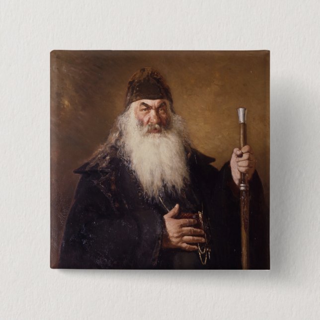 Bóton Quadrado 5.08cm Protodiakon (Frente)