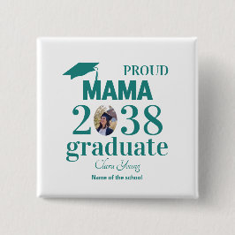 Bóton Quadrado 5.08cm Proud mama personalized graduation