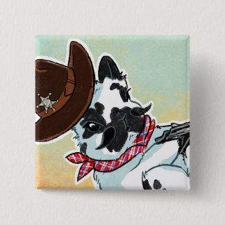 Bóton Quadrado 5.08cm Prova final da montanha rochosa - botão do anão