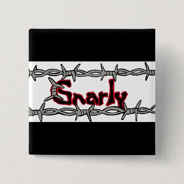 Bóton Quadrado 5.08cm Provérbio Gnarly (Frente)