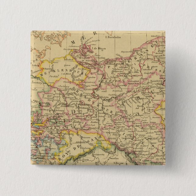Bóton Quadrado 5.08cm Prússia 4 (Frente)