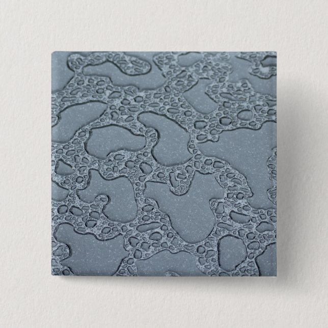 Bóton Quadrado 5.08cm Pudles de chuva (Frente)