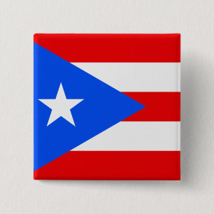 Bóton Quadrado 5.08cm Puerto Rico