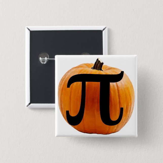 Bóton Quadrado 5.08cm Pumpkin Button (Frente & Verso)