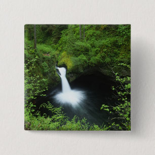 Bóton Quadrado 5.08cm Punchbowl Falls no Eagle Creek, Columbia River