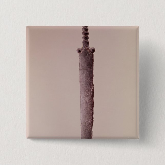 Bóton Quadrado 5.08cm Punhal (Frente)