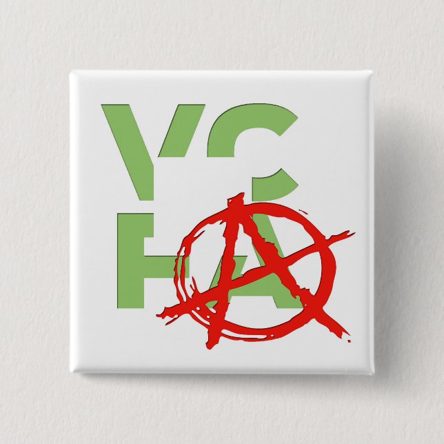 Bóton Quadrado 5.08cm Punk de VCFA! Botão (Frente)