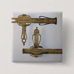 Bóton Quadrado 5.08cm Puxadores da porta, 1898-99