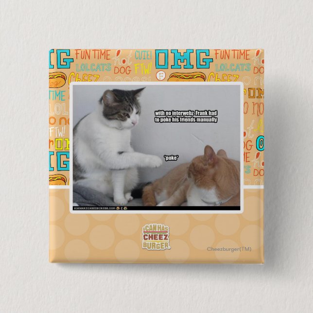 Bóton Quadrado 5.08cm Puxão (Frente)