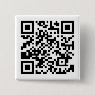 Bóton Quadrado 5.08cm Qr Code RickRoll Gif