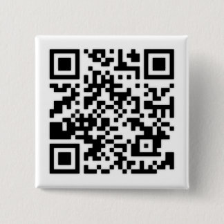 Bóton Quadrado 5.08cm Qr Code RickRoll Gif