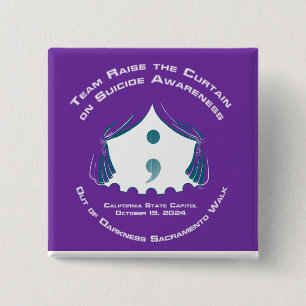 Bóton Quadrado 5.08cm Quadrado do Botão do Grupo