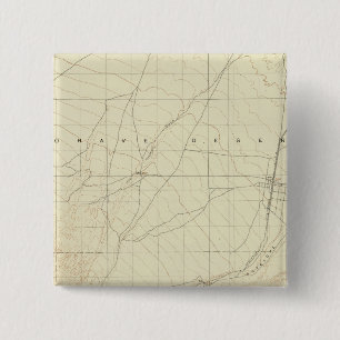 Bóton Quadrado 5.08cm Quadrângulo de Hesperia mostrando San Andreas Rif