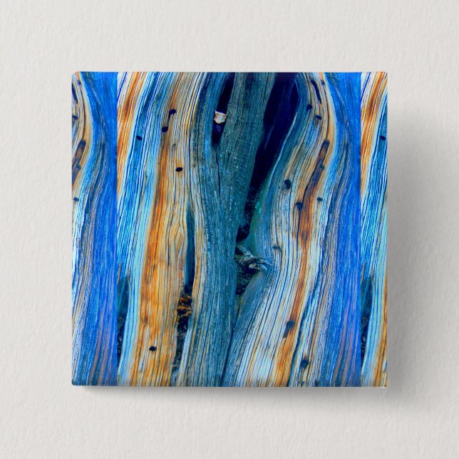 Bóton Quadrado 5.08cm quadro azul-marinho (Frente)