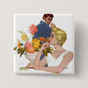 Bóton Quadrado 5.08cm Quarrel de Aniversário