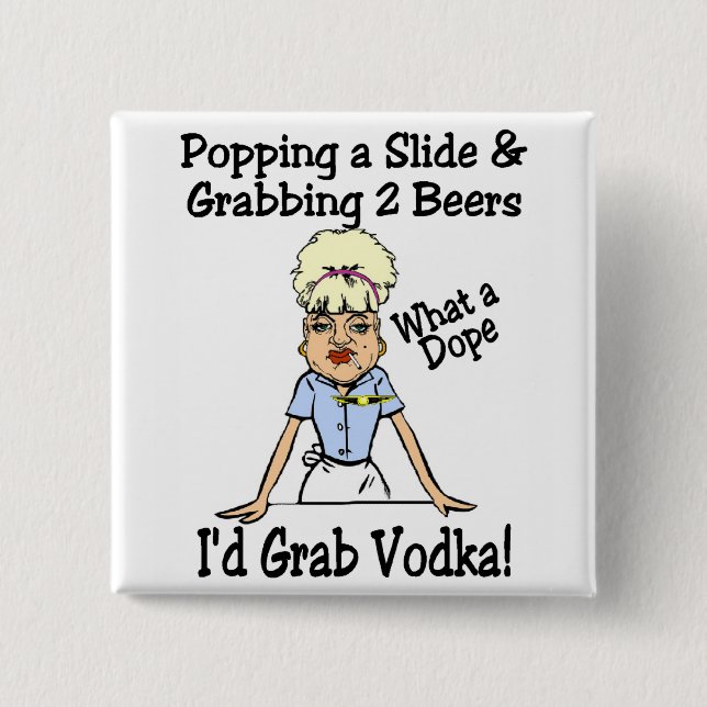 Bóton Quadrado 5.08cm Que narcótico (Frente)