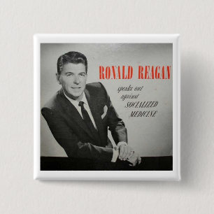Bóton Quadrado 5.08cm Que Reagan faria?