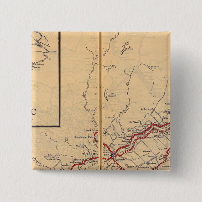 Bóton Quadrado 5.08cm Quebec 4 (Frente)