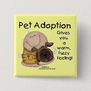 Bóton Quadrado 5.08cm Quente, Felpudo Sentindo!