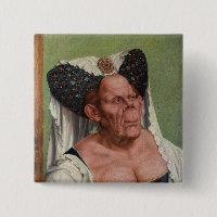 Quentin Matsys - Uma Mulher Velha Clássica Grotesc