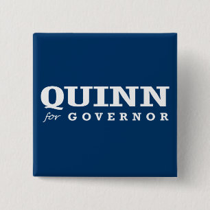 BÓTON QUADRADO 5.08CM QUINN PARA O GOVERNADOR 2014