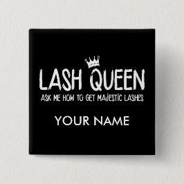 Bóton Quadrado 5.08cm Rainha do chicote - Younique - personalize com