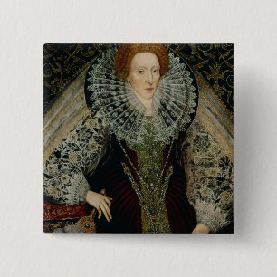 Bóton Quadrado 5.08cm Rainha Elizabeth mim, c.1585-90