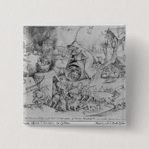 Bóton Quadrado 5.08cm Raiva, 1557