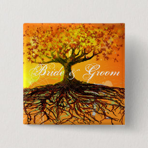 Bóton Quadrado 5.08cm Raízes do Amor