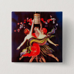 Bóton Quadrado 5.08cm Ramos Pinto Vintage PosterEuropa