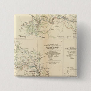 Bóton Quadrado 5.08cm Rappahannock R, Chancellorsville, Fredericksburg