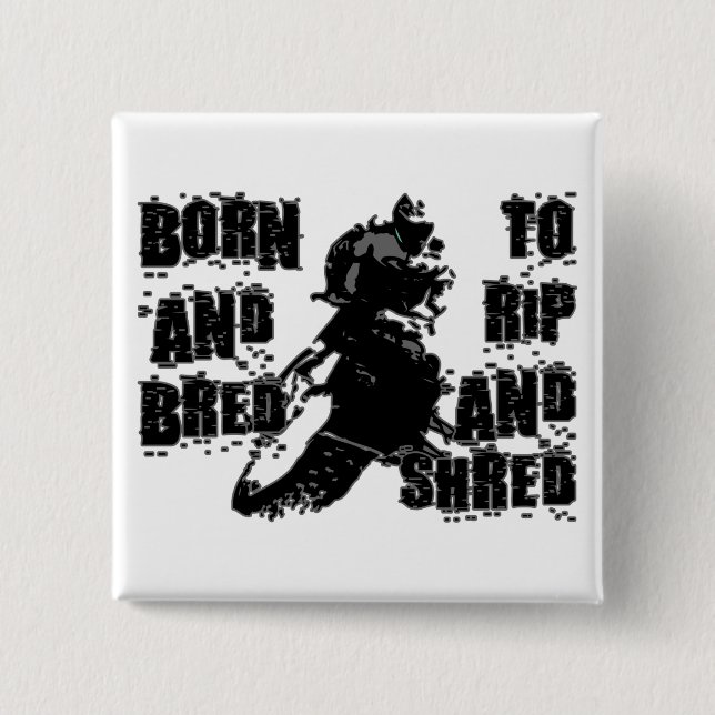 Bóton Quadrado 5.08cm Rasgo e fragmento (Frente)