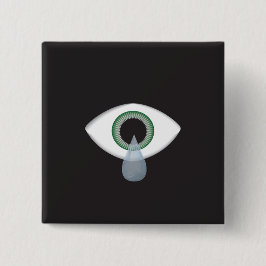 Bóton Quadrado 5.08cm Rasgos oculares