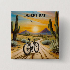 Bóton Quadrado 5.08cm Rato do Deserto, personalizável