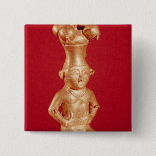 Bóton Quadrado 5.08cm Recipiente de Quimbaya no formulário