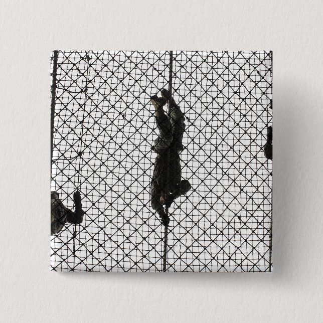 Bóton Quadrado 5.08cm recruta que preenche um obstáculo (Frente)