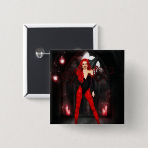Bóton Quadrado 5.08cm Red Succubus