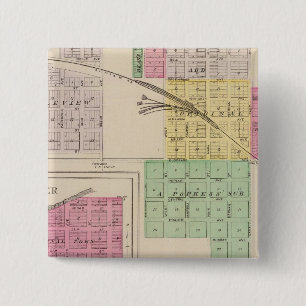 Bóton Quadrado 5.08cm Reece, Fall River, Hamilton e Climax, Kansas