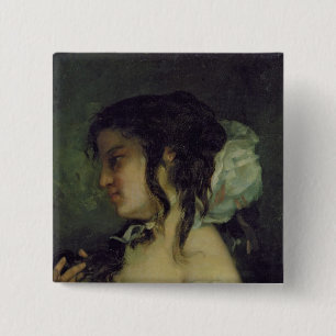 Bóton Quadrado 5.08cm Reflexão, c.1864-66